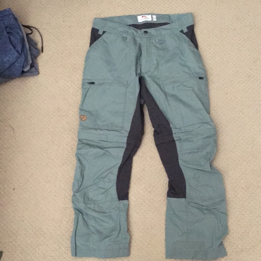 fjallraven abisko lite zip off pants green patina EU 46